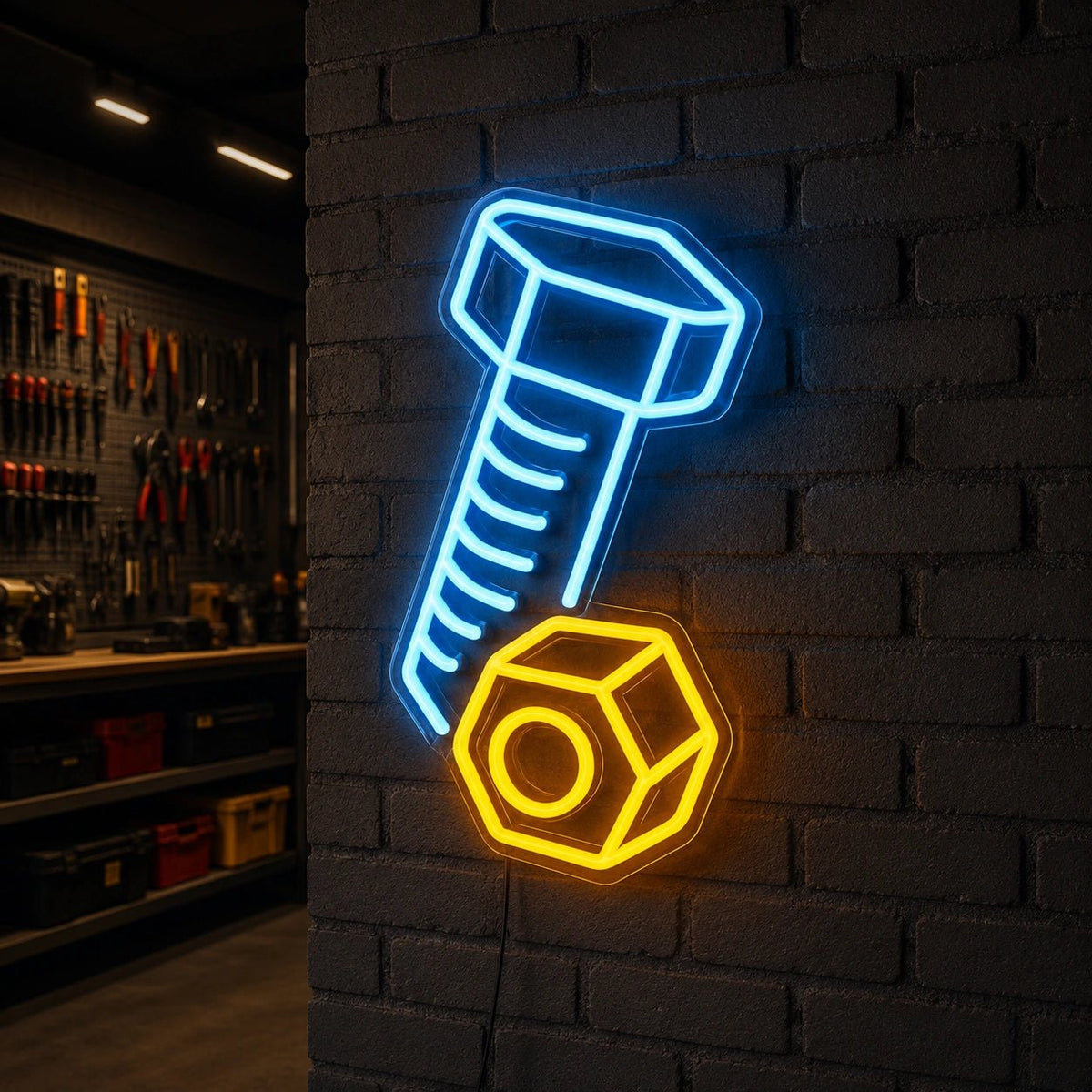 Bolt And Nut LED Neon Sign - Shineneon