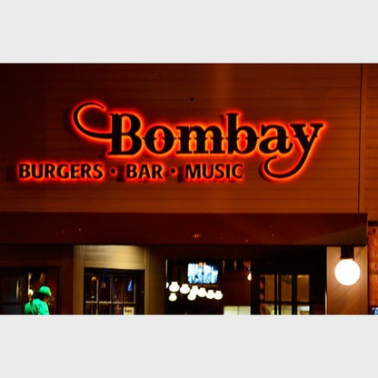 Bombay Bar 3D Backlit Channel Letters Led Light Sign - Shineneon