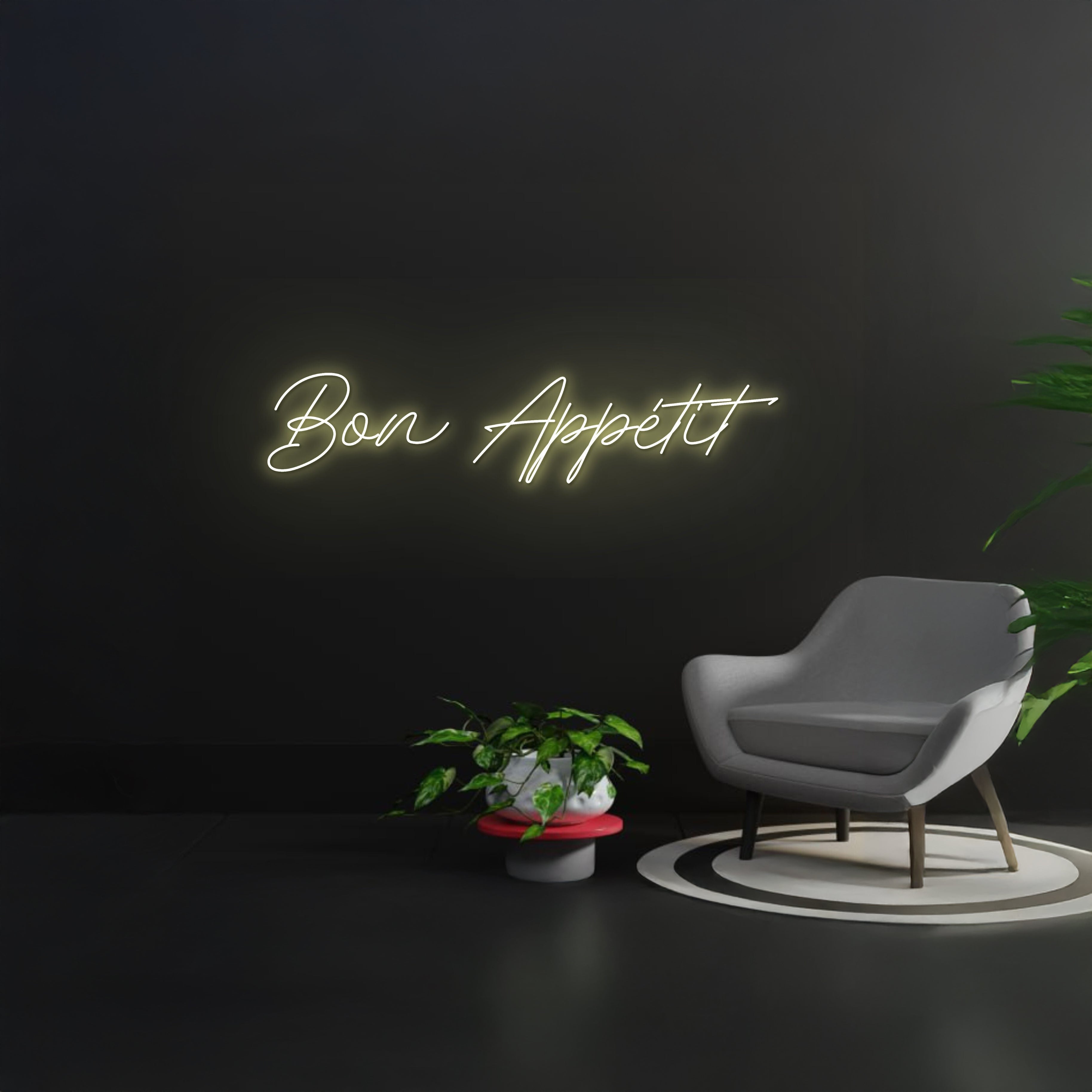 Bon Appetit Neon Sign Personalized Inspirational | Shineneon