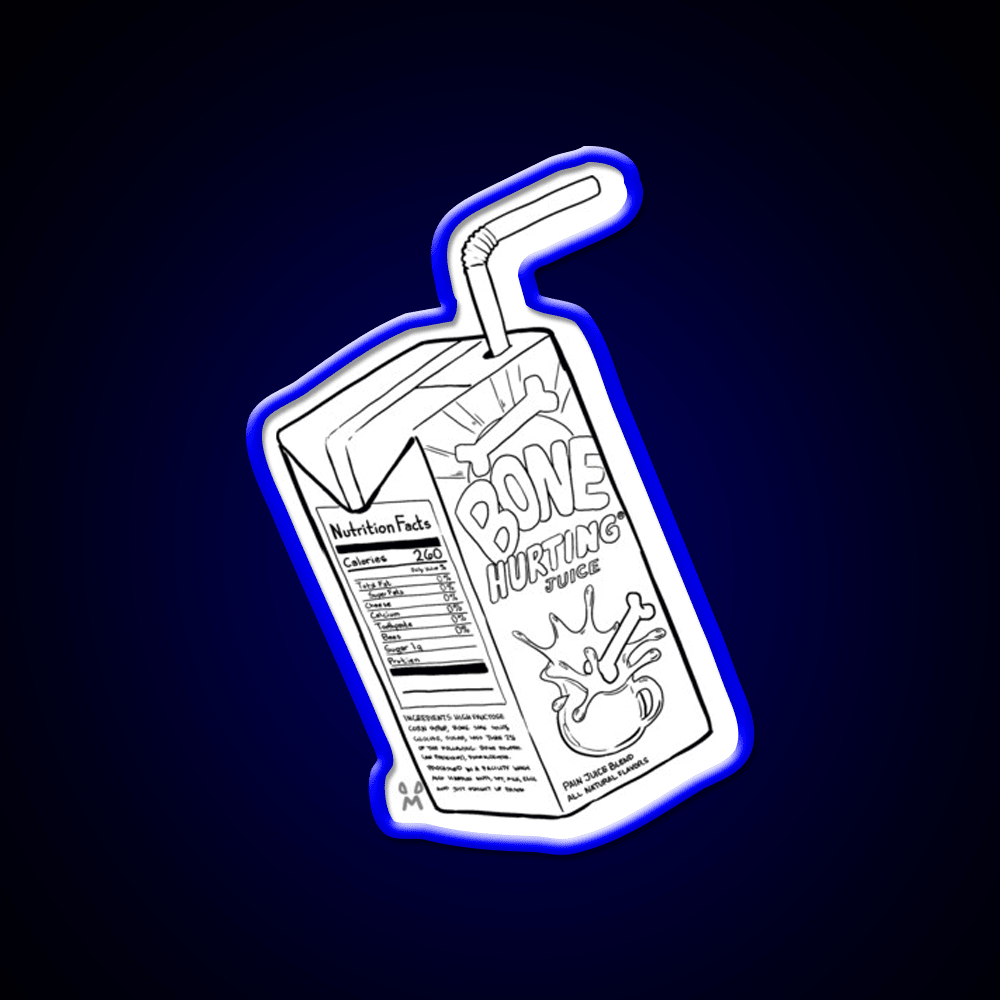Bone Hurting Juice Snack Food Led Neon Sign Rgb Color - Shineneon