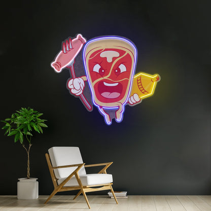 Bone Steak Led Neon Sign Light Custom Led Signs - Shineneon