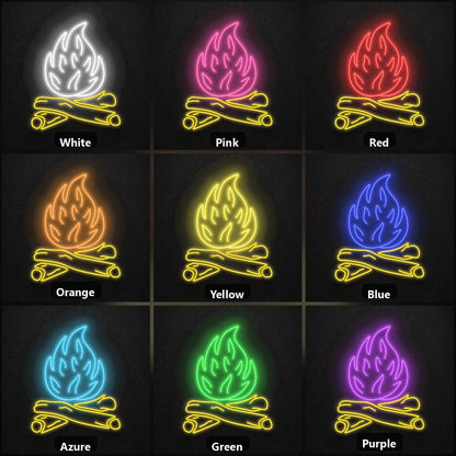 Bonfire Dark Wall Vintage LED Neon Sign - Shineneon