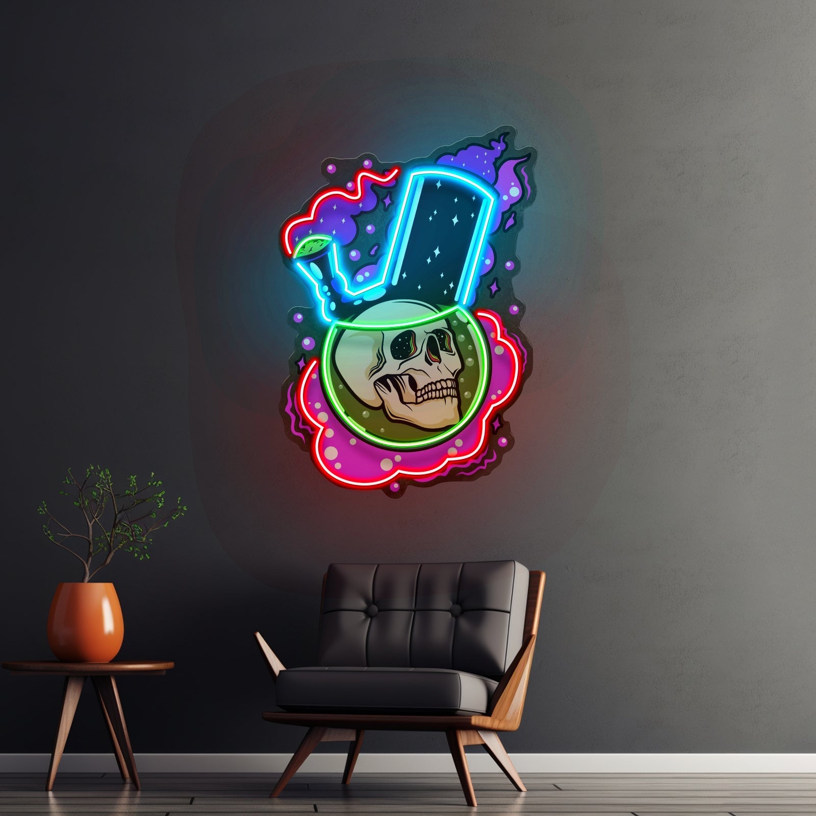 Bong Skull Led Neon Sign Light Custom Led Signs - Shineneon