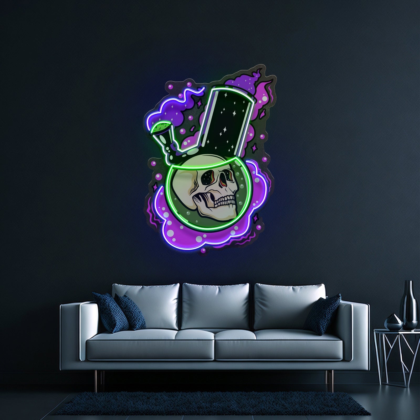 Bong Skull Led Neon Sign Light Custom Led Signs - Shineneon