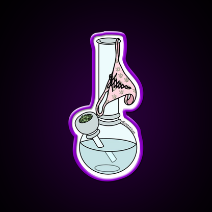 Bongs Thongs Stoner Art Hemp Inspired Green Leaf Led Neon Sign Rgb Color