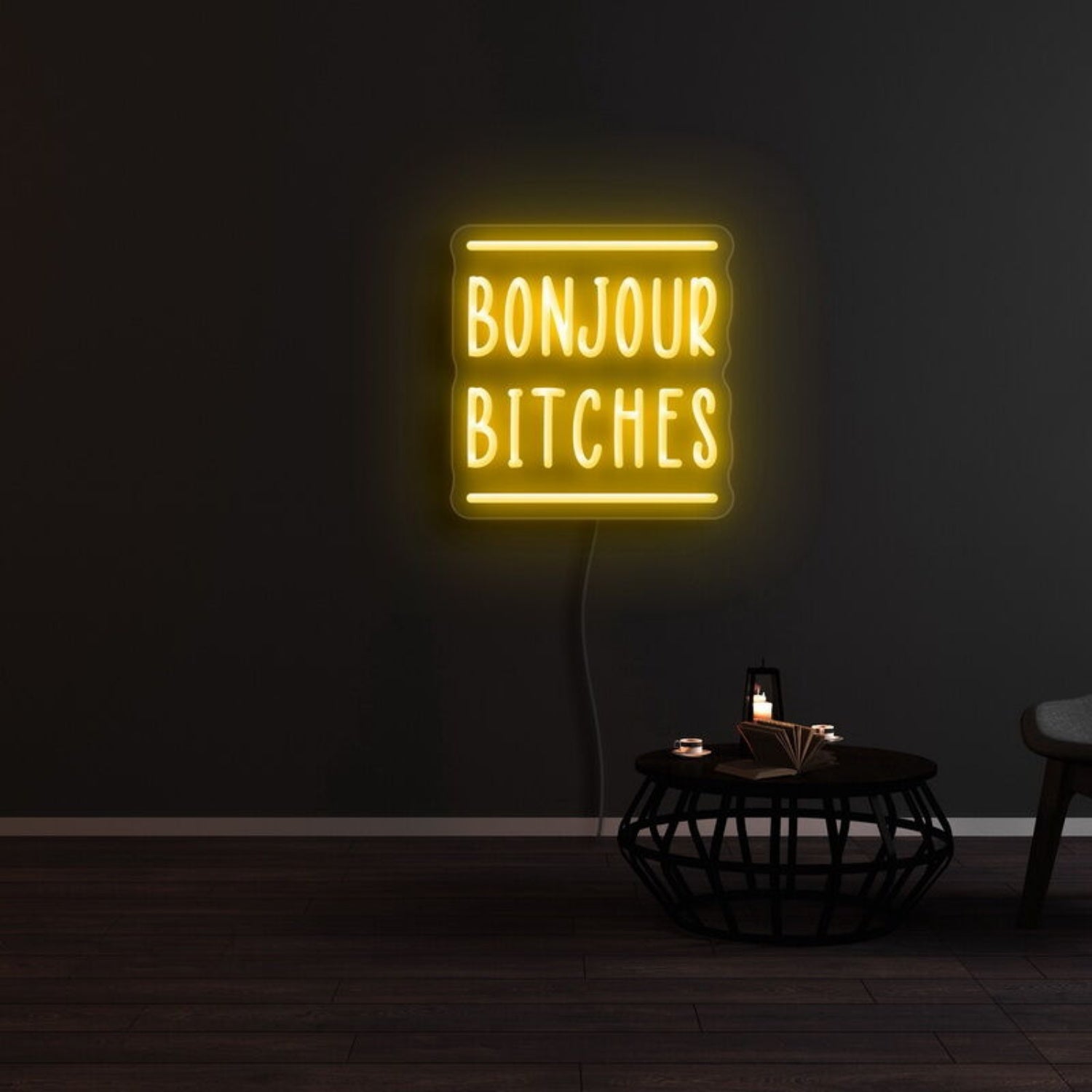 Bonjour Btches Led Neon Sign - Shineneon