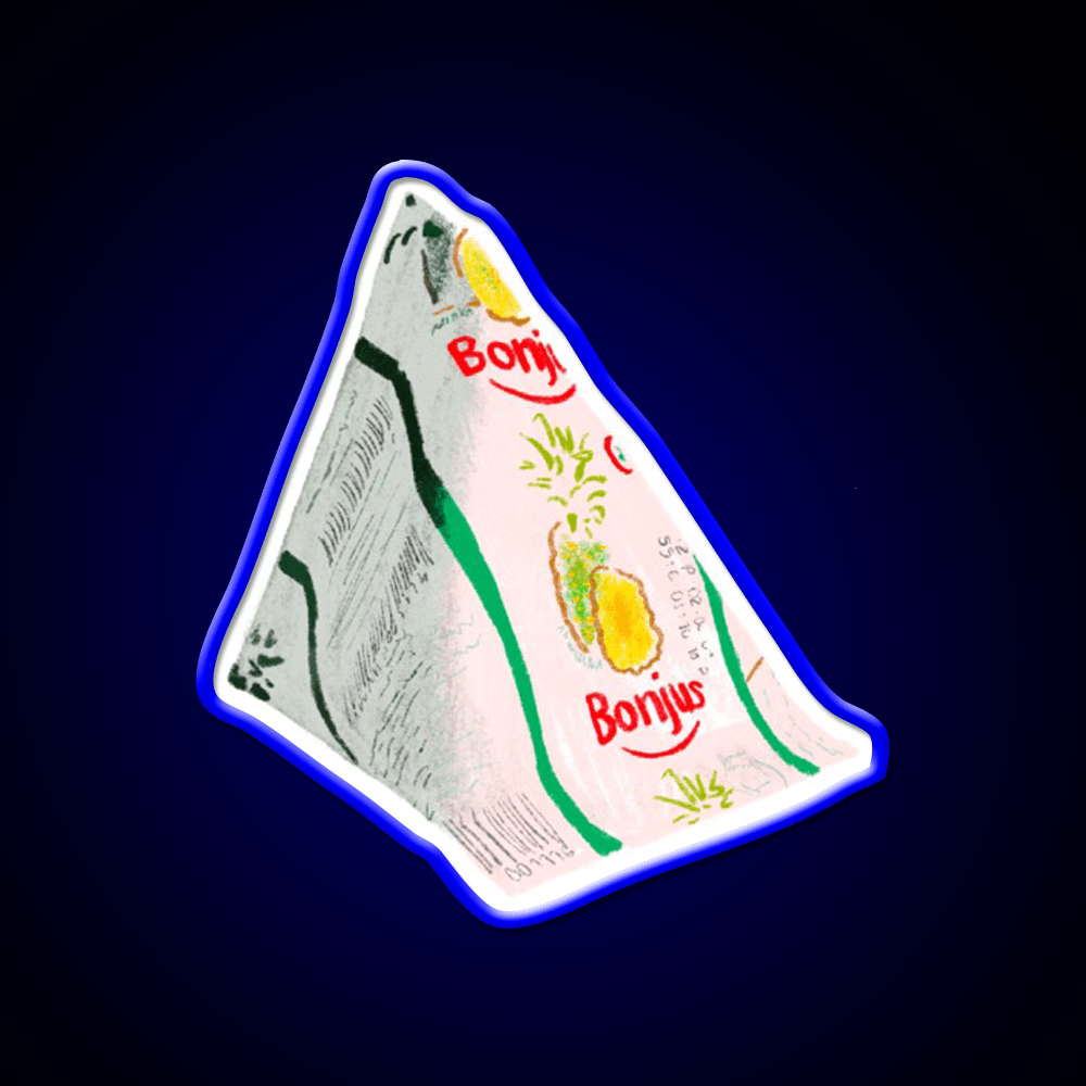 Bonjus Pyramid Snack Food Led Neon Sign Rgb Color - Shineneon