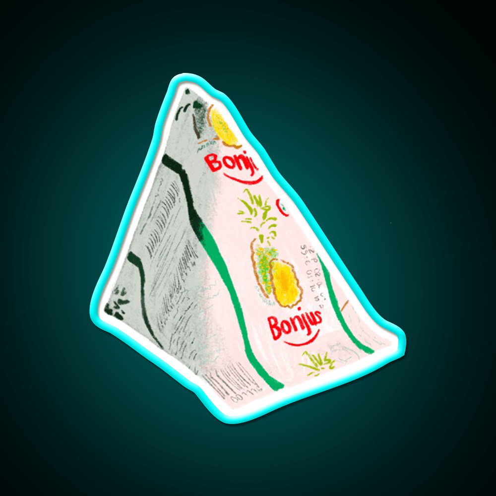 Bonjus Pyramid Snack Food Led Neon Sign Rgb Color - Shineneon