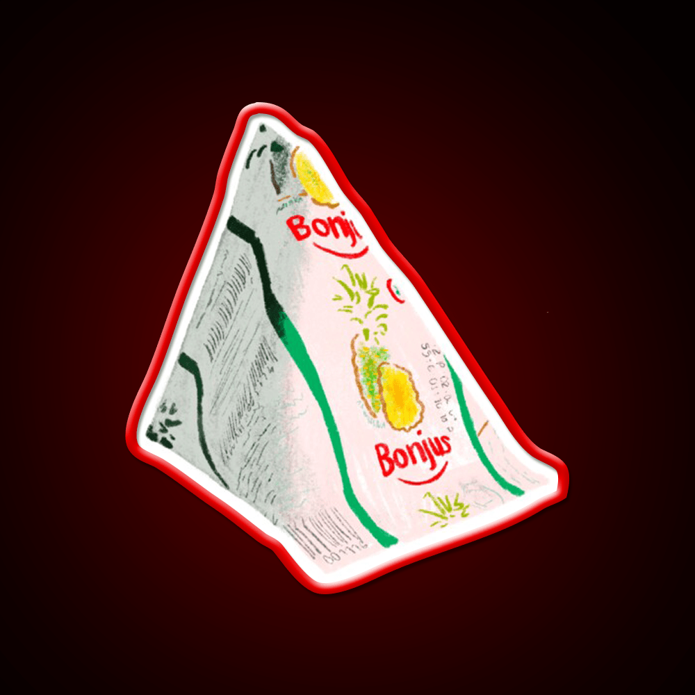 Bonjus Pyramid Snack Food Led Neon Sign Rgb Color - Shineneon