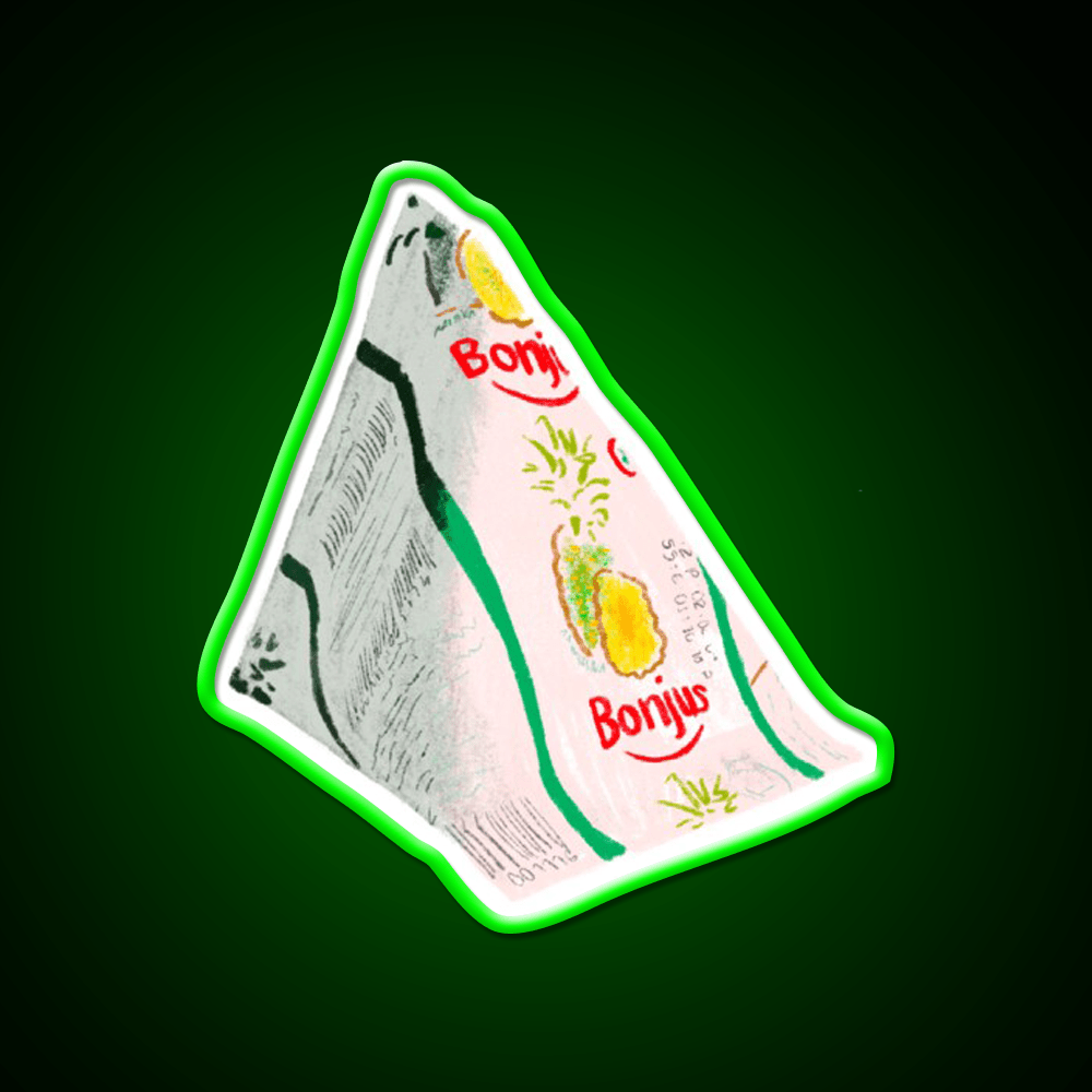 Bonjus Pyramid Snack Food Led Neon Sign Rgb Color - Shineneon