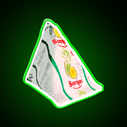 Bonjus Pyramid Snack Food Led Neon Sign Rgb Color - Shineneon
