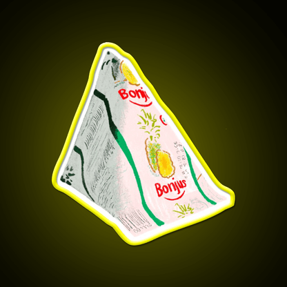 Bonjus Pyramid Snack Food Led Neon Sign Rgb Color - Shineneon
