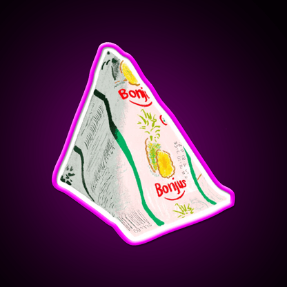 Bonjus Pyramid Snack Food Led Neon Sign Rgb Color - Shineneon