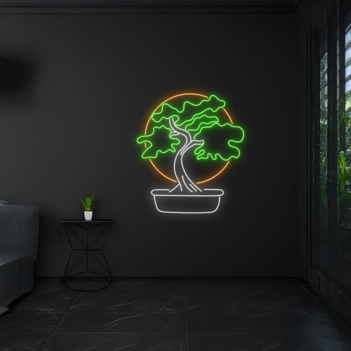 Bonsai Tree Neon Light Gardener Neon Lighting