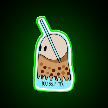 Boo Bble Tea Bubble Tea Led Neon Sign Chinese Food Rgb Color - Shineneon