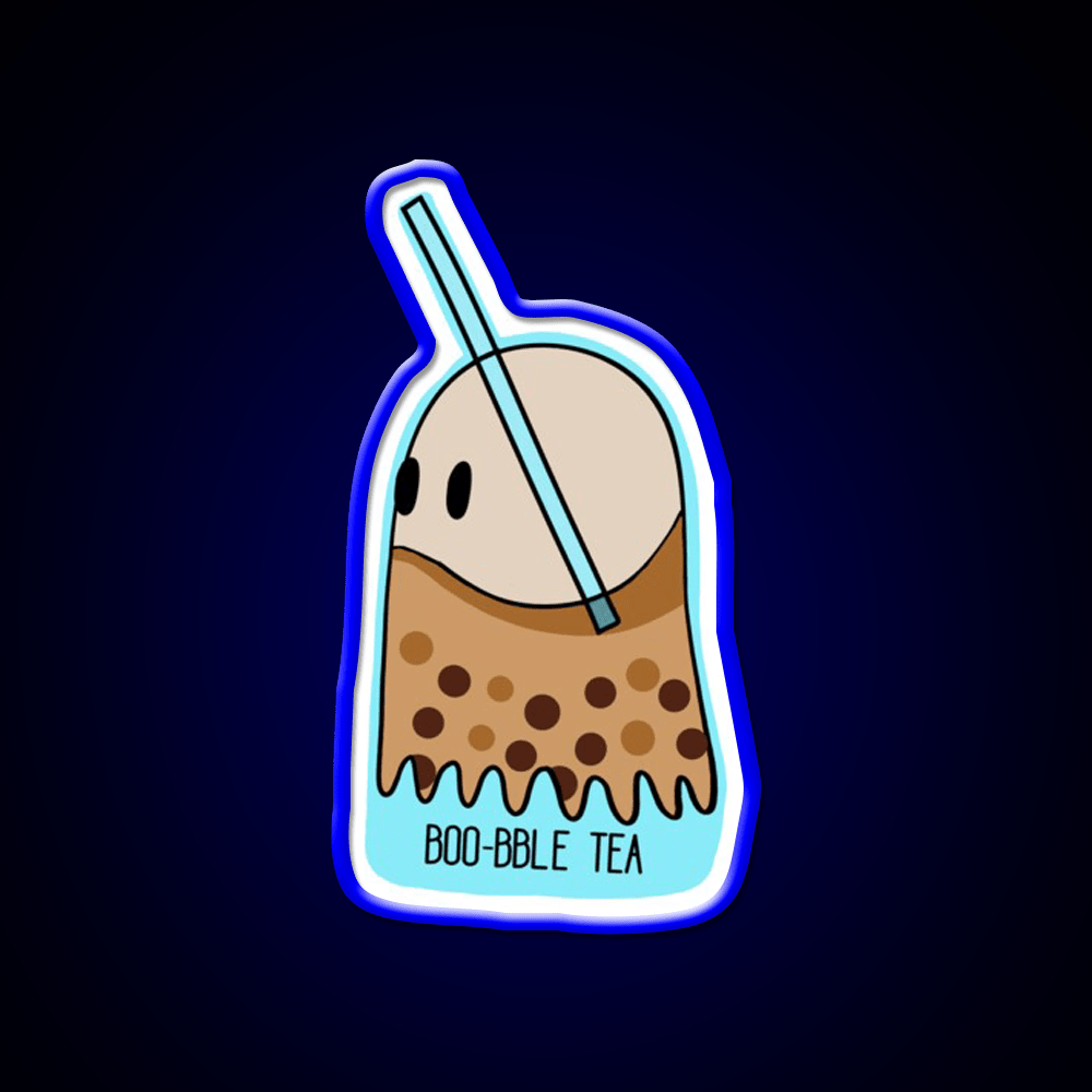 Boo Bble Tea Bubble Tea Led Neon Sign Chinese Food Rgb Color - Shineneon