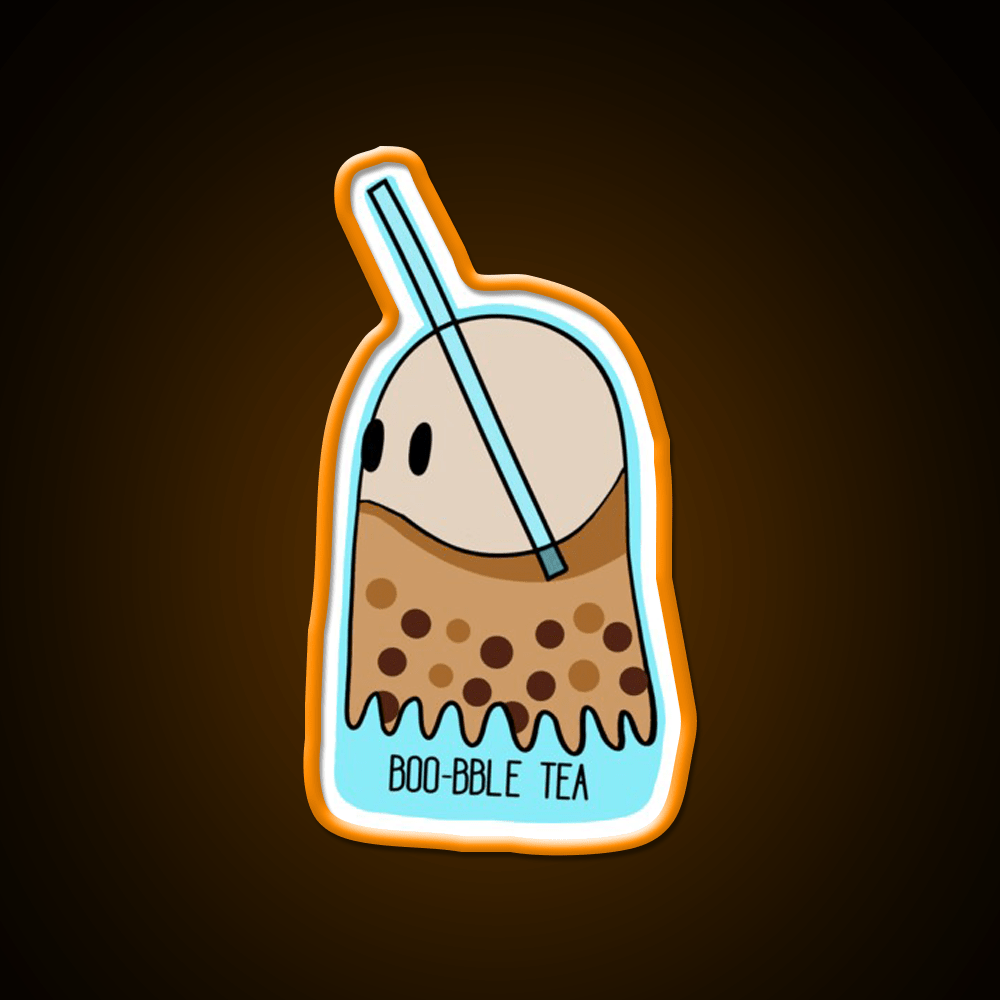 Boo Bble Tea Bubble Tea Led Neon Sign Chinese Food Rgb Color - Shineneon