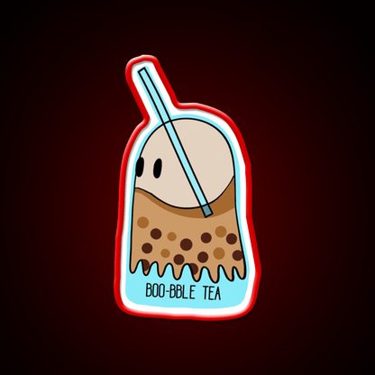 Boo Bble Tea Bubble Tea Led Neon Sign Chinese Food Rgb Color - Shineneon