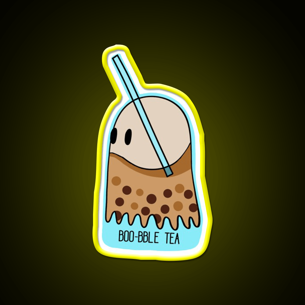 Boo Bble Tea Bubble Tea Led Neon Sign Chinese Food Rgb Color - Shineneon