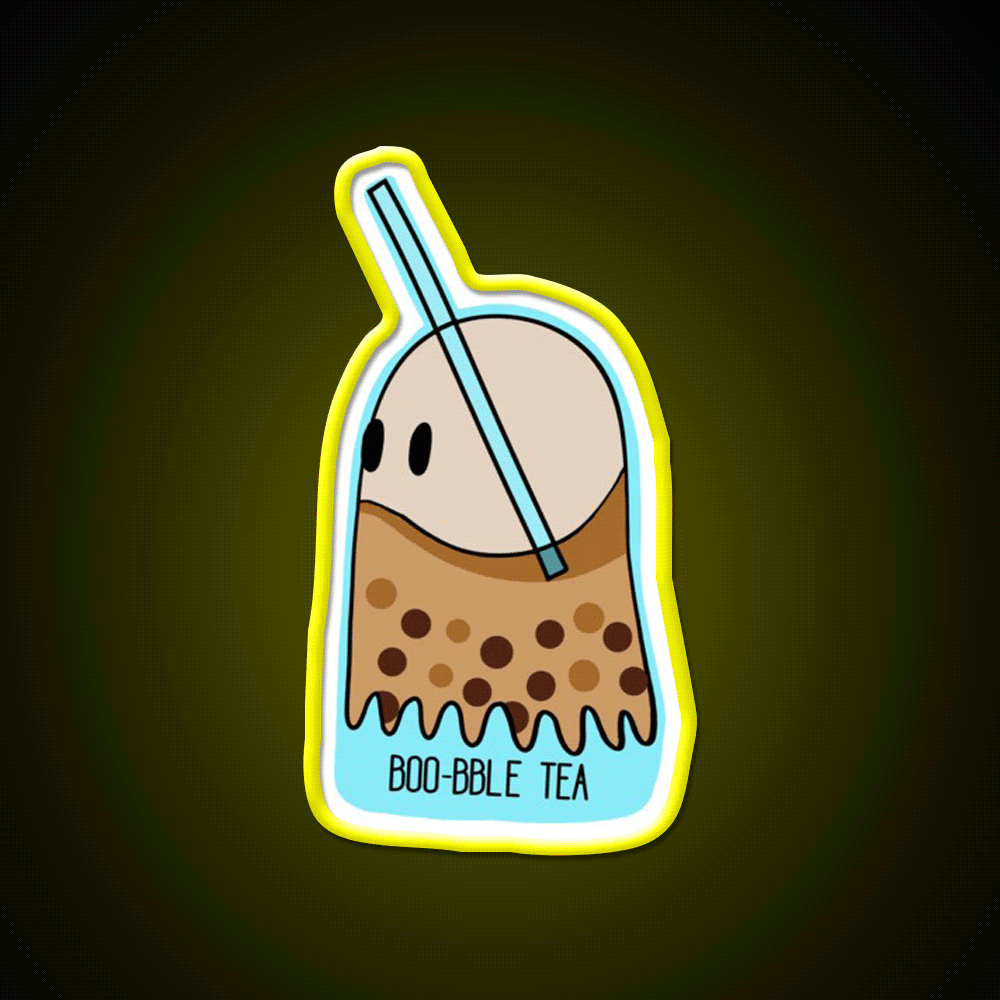 Boo Bble Tea Bubble Tea Led Neon Sign Chinese Food Rgb Color