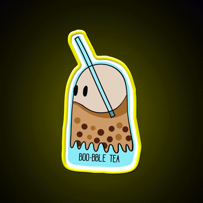 Boo Bble Tea Bubble Tea Led Neon Sign Chinese Food Rgb Color