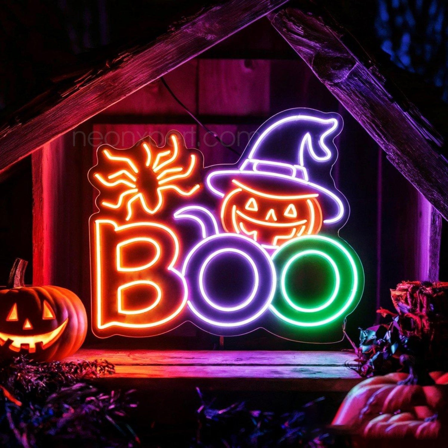 Boo Led Neon Sign Halloween Party Led Light Decoration | Shineneon