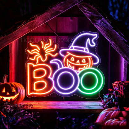 Boo Led Neon Sign Halloween Party Led Light Decoration | Shineneon