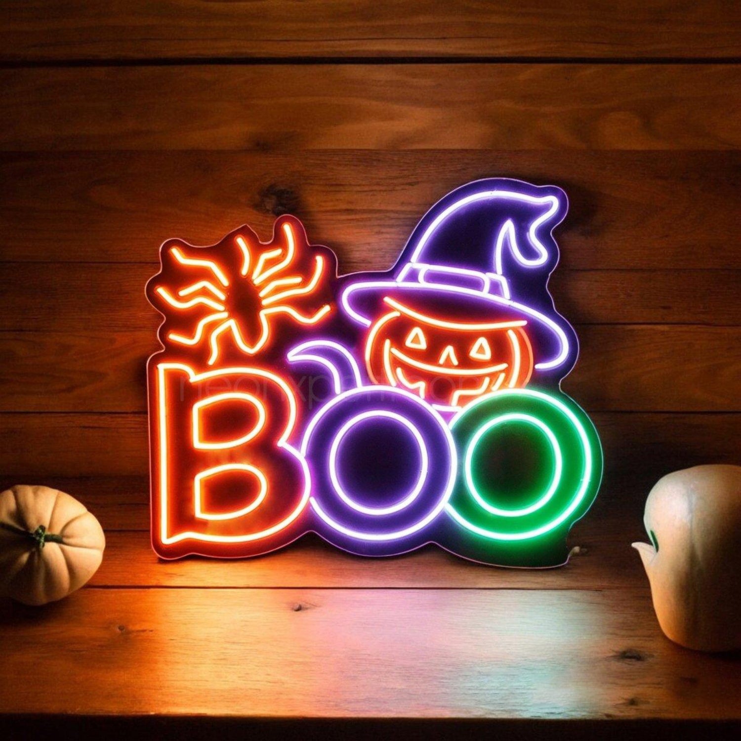 Boo Led Neon Sign Halloween Party Led Light Decoration | Shineneon