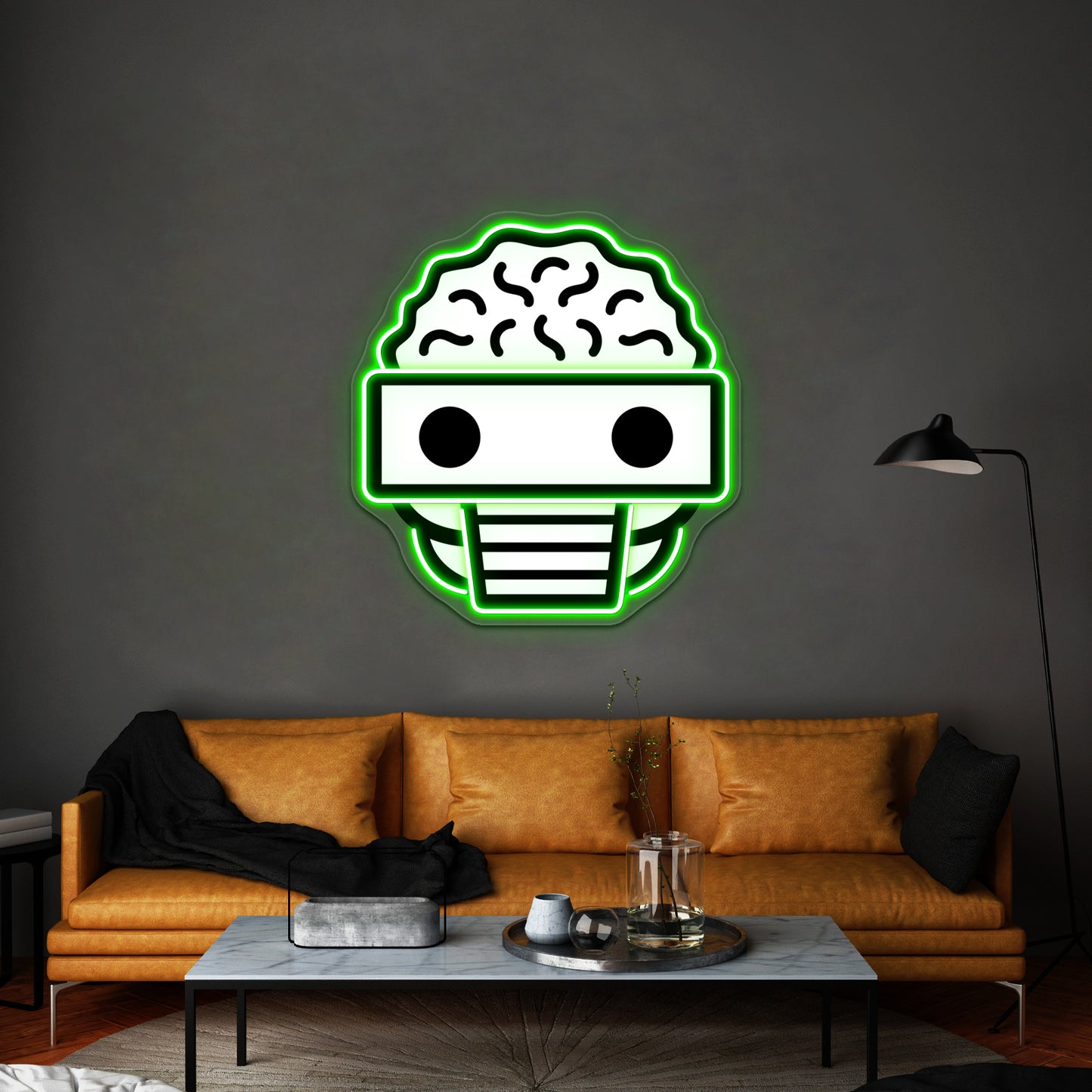 Boogie Robot White Wall Artwork Neon Signs