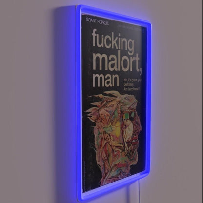 Book Cover Of Fucking Malort Man Rgb Led Neon Sign - Shineneon