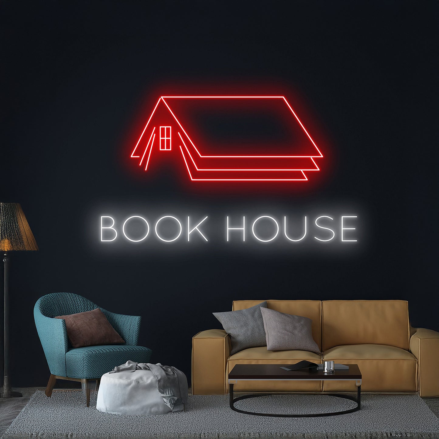 Book House Neon Sign