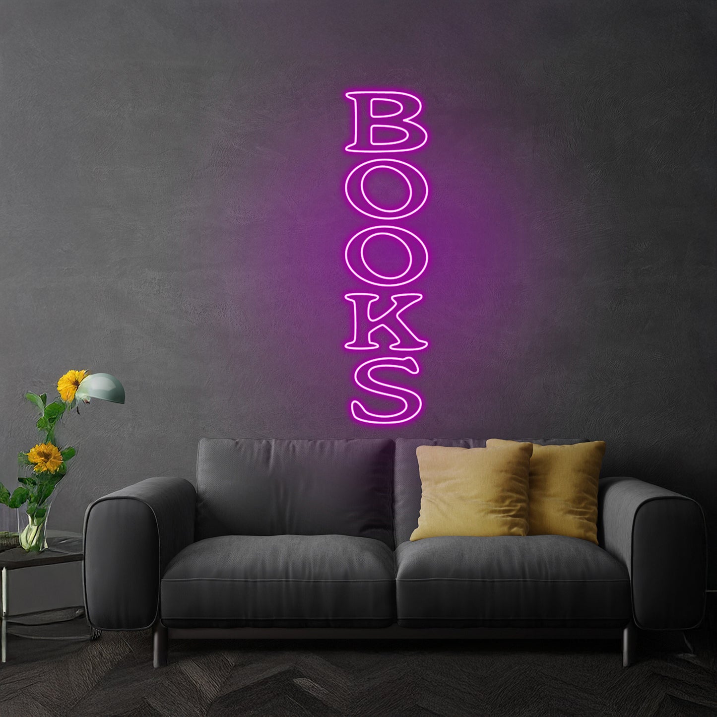 Book Line Art Neon Signs