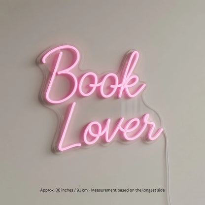 Book Lover LED Neon Sign - 04 Size Image