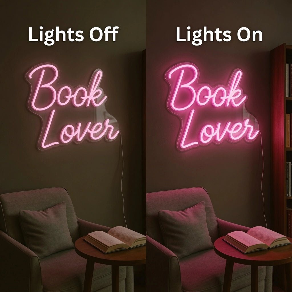 Book Lover LED Neon Sign - Shineneon