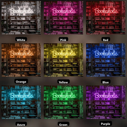 Bookaholic LED Neon Sign - Shineneon