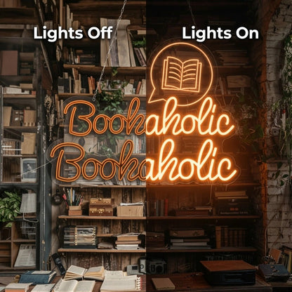 Bookaholic LED Neon Sign - Shineneon