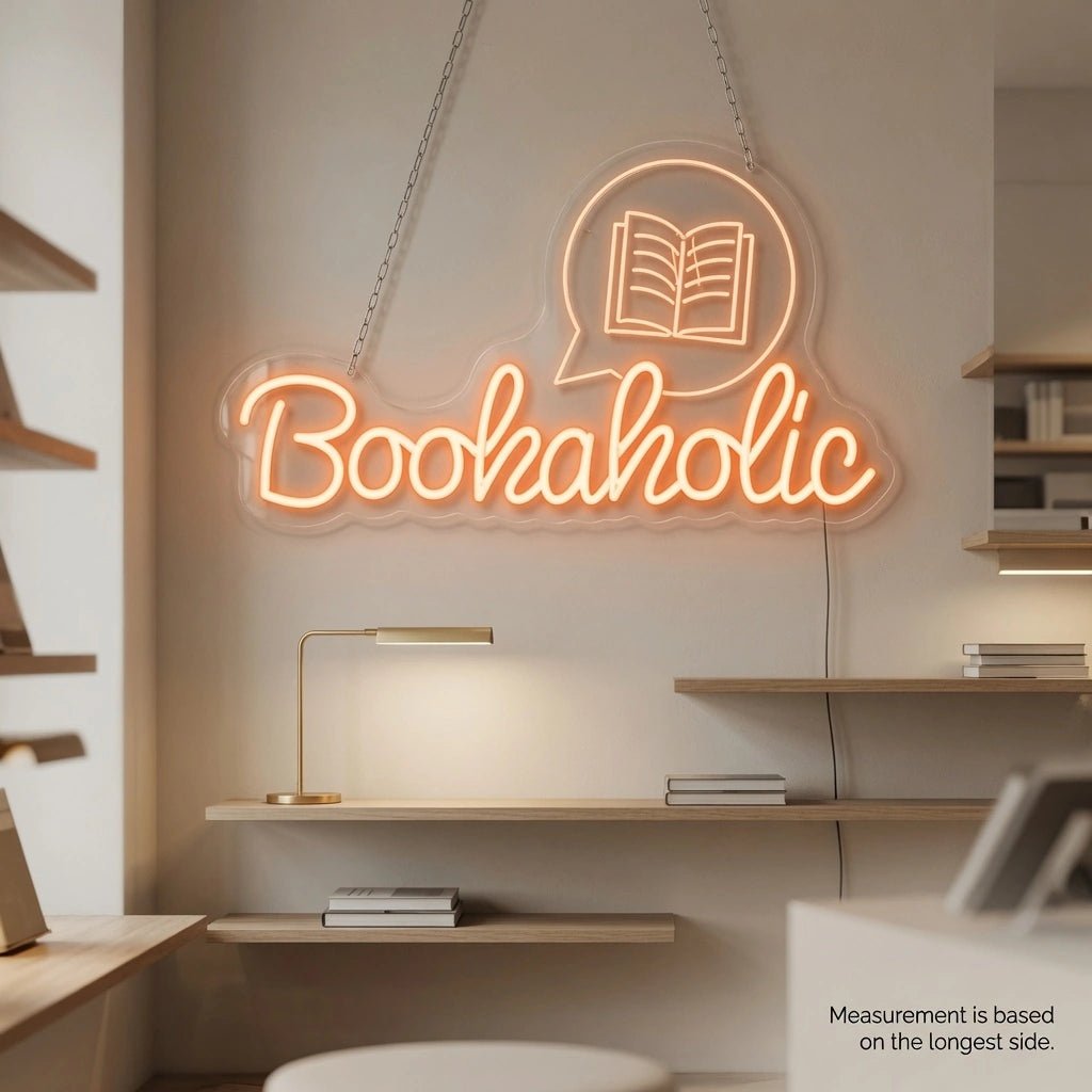 Bookaholic LED Neon Sign - Shineneon