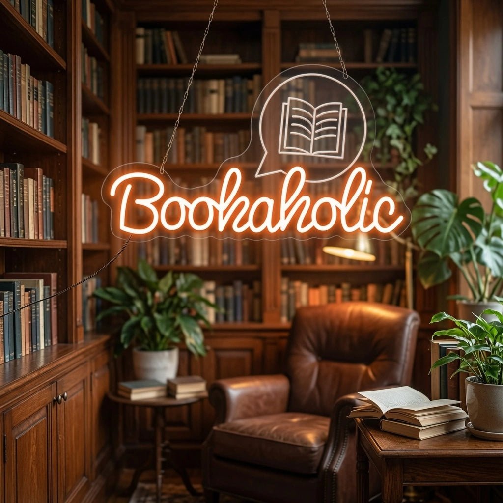 Bookaholic LED Neon Sign - Shineneon