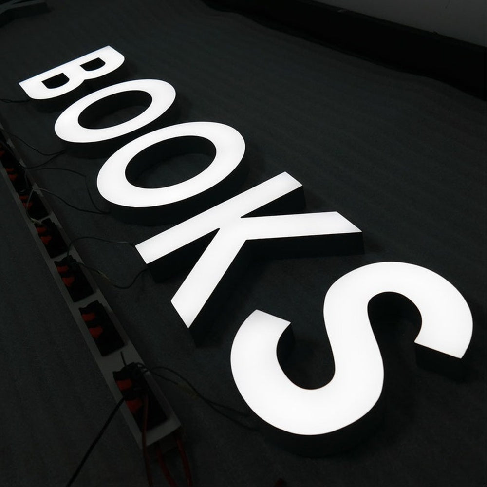 Books 3D Frontlit Channel Letters Led Light Sign
