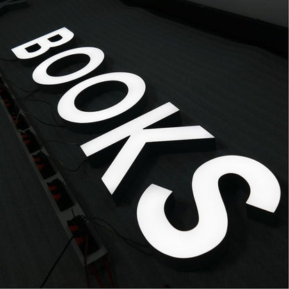Books 3D Frontlit Channel Letters Led Light Sign - Shineneon