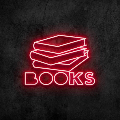 Books Led Neon Sign Bedroom Wall Decor - Shineneon