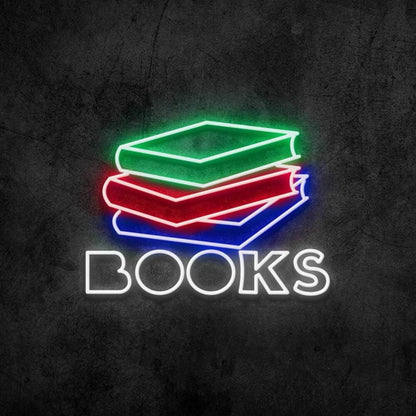 Books Led Neon Sign Bedroom Wall Decor - Shineneon