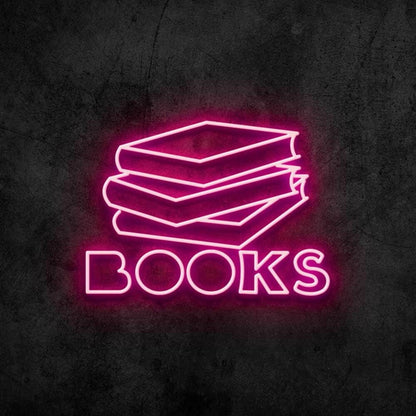 Books Led Neon Sign Bedroom Wall Decor - Shineneon