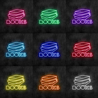 Books Led Neon Sign Bedroom Wall Decor - Shineneon
