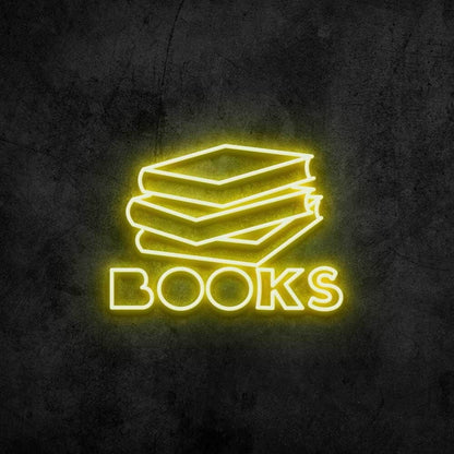 Books Led Neon Sign Bedroom Wall Decor - Shineneon