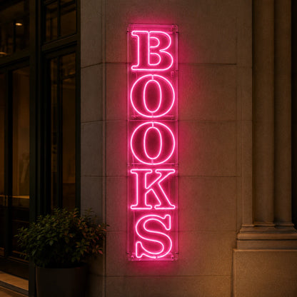 Books LED Neon Sign Home Wall Art - 04 Size Image