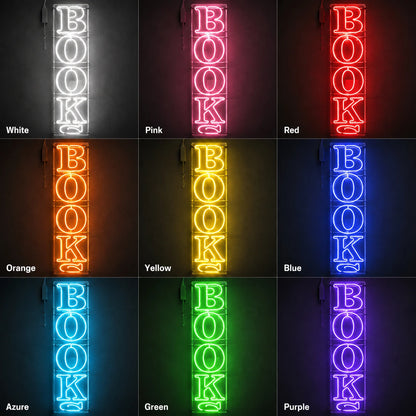 Books LED Neon Sign Home Wall Art - 05 Color Grid