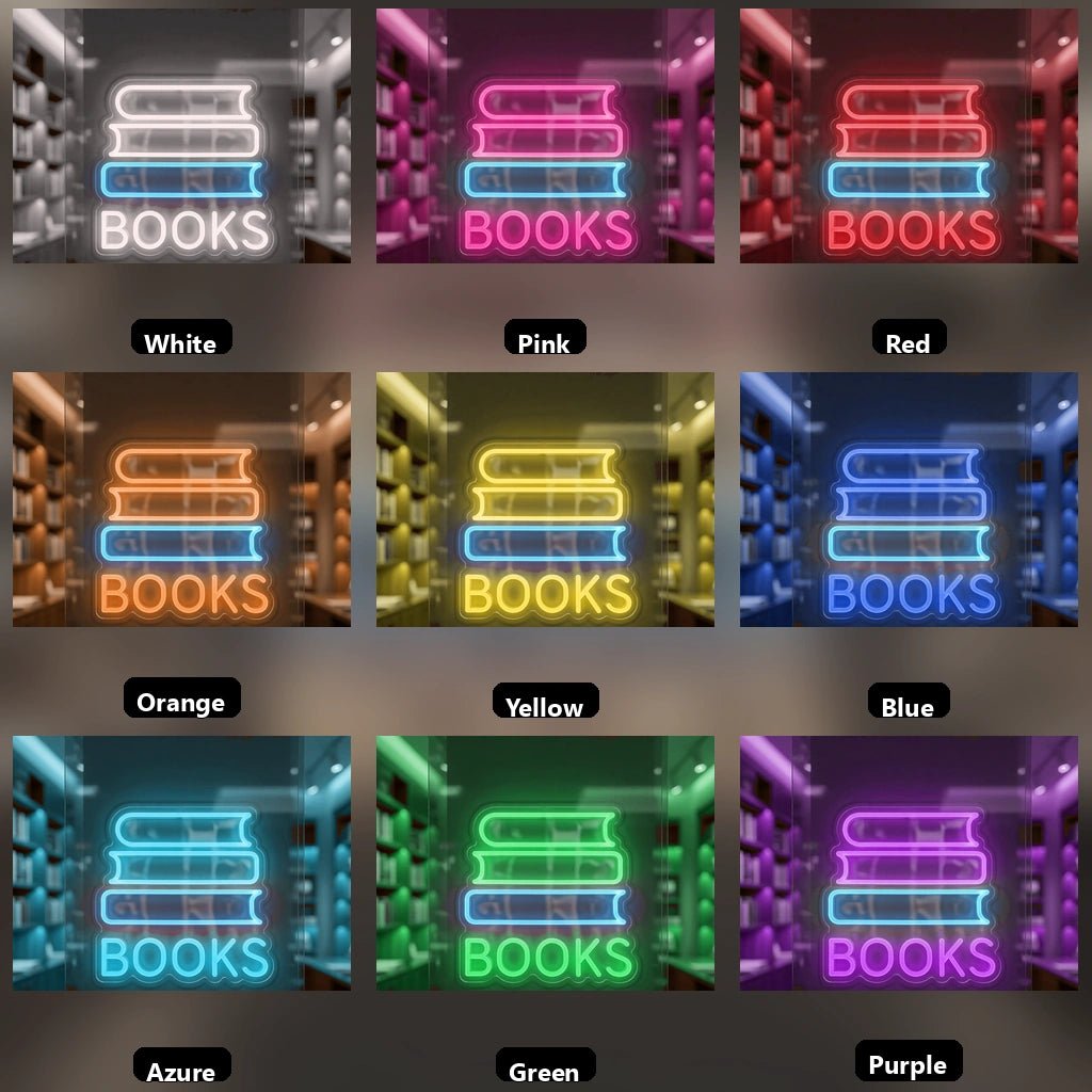 Books LED Neon Sign Wall Decor - Shineneon