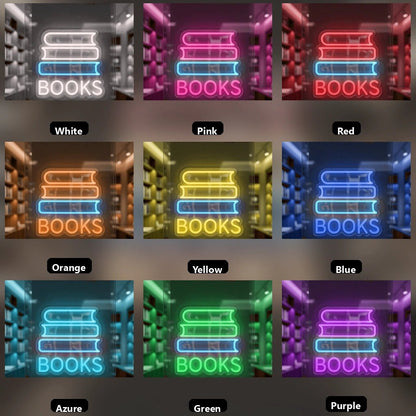 Books LED Neon Sign Wall Decor - Shineneon