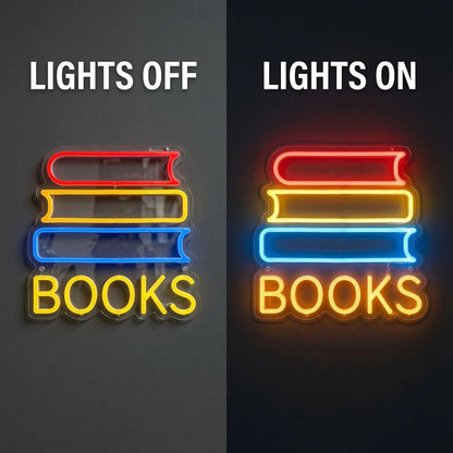 Books LED Neon Sign Wall Decor - Shineneon